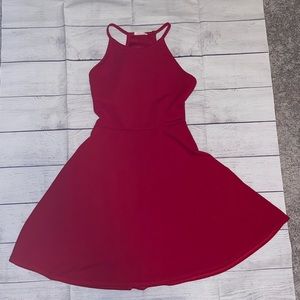 Olivia Rae Red Halter Dress